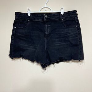 American Eagle High Rise Mom Shorts Distressed 20 Plus Size Women